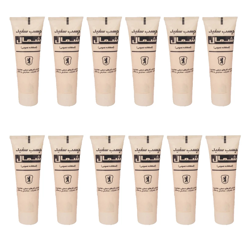  چسب چوب شمال کد6 حجم 100 میلی لیتر بسته 12عددی