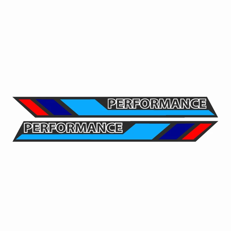 برچسب بدنه خودرو رایسان طرح PERFORMANCE کد PB001 بسته دو عددی