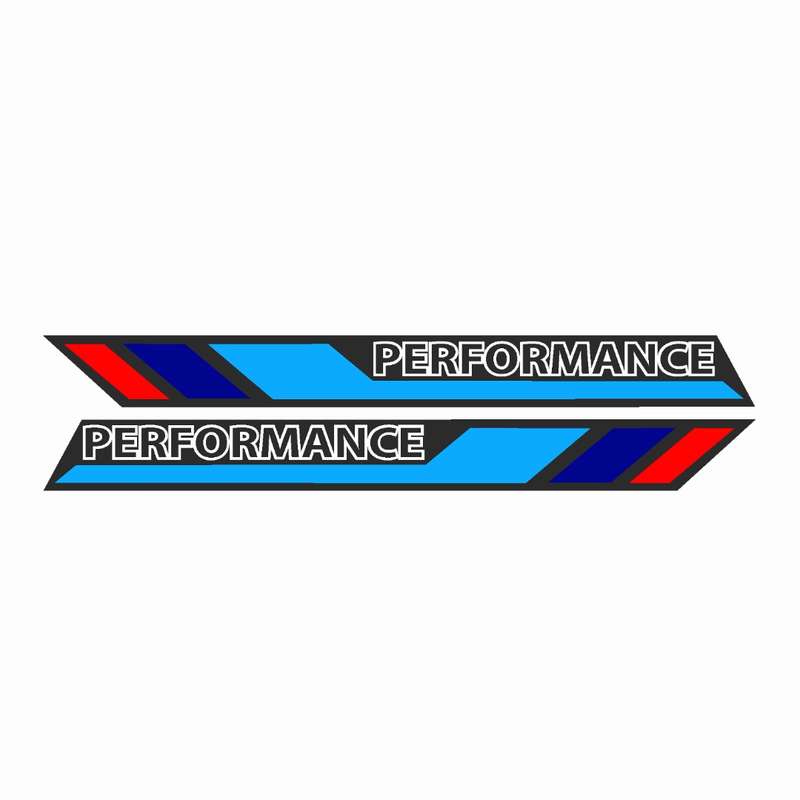 برچسب بدنه خودرو رایسان طرح PERFORMANCE کد PB001 بسته دو عددی