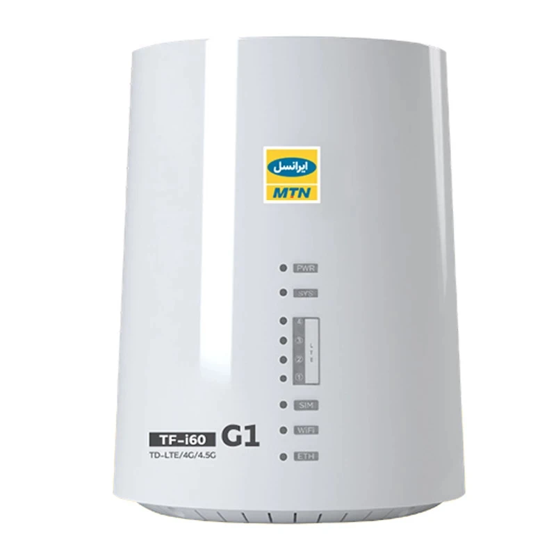 مودم 4G/TD-LTE ایرانسل مدل TF-i60 G1 به همراه سیم کارت TD-LTE و بسته اینترنت 1000 گیگ یکساله