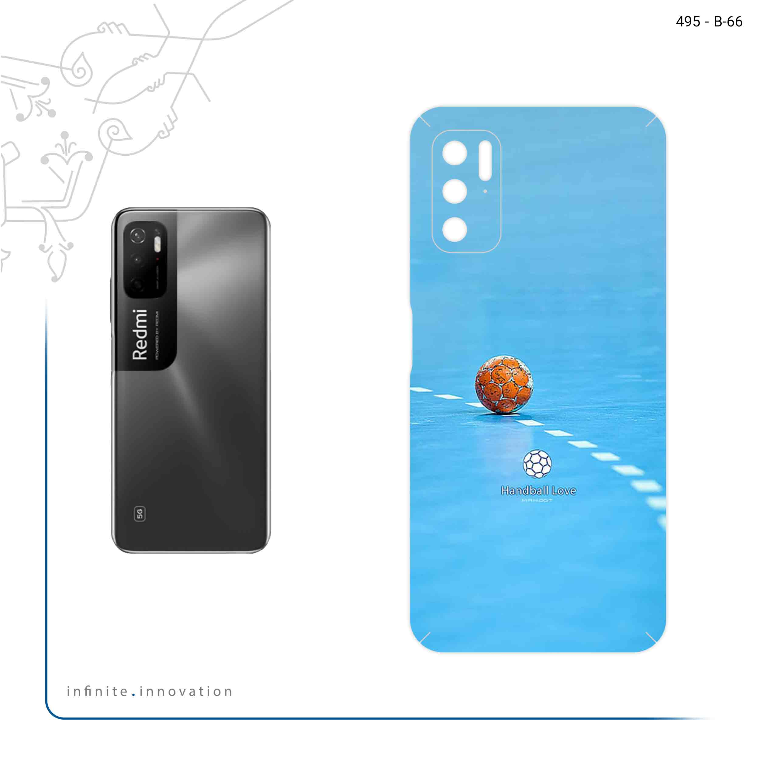برچسب پوششی ماهوت مدل Handball-FullSkin مناسب برای گوشی موبایل شیائومی Poco X4 GT