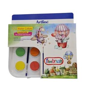 آبرنگ 12 رنگ آرت لاین مدل freebrush کد 12268