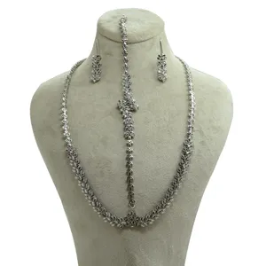 نیم ست نقره زنانه مدل زیتون