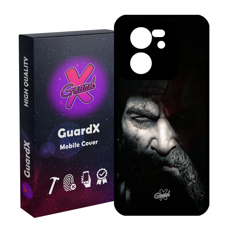 کاور گارد ایکس طرح God of War مدل Glass10418 مناسب برای گوشی موبایل شیائومی 13T/13T Pro/Redmi K60 Ultra