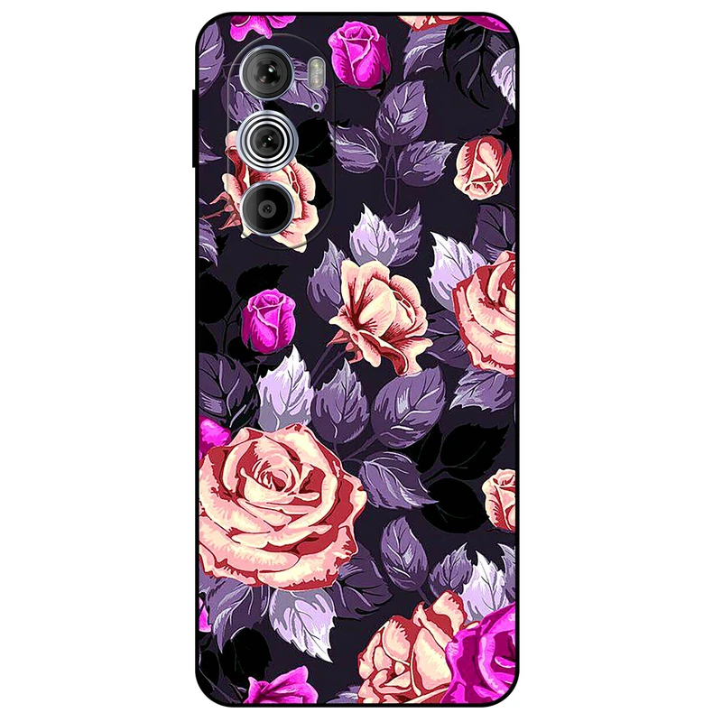 کاور مگافون طرح گل مدل 1652 مناسب برای گوشی موبایل موتورولا Moto Edge 30 Pro