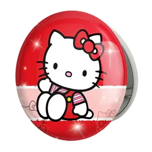 آینه جیبی خندالو طرح هلو کیتی مدل تاشو کد 24745 