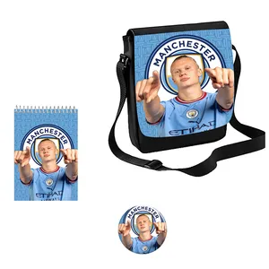 کیف دوشی مدل هالند طرح Erling Haaland کد s1 به همراه دفتر یادداشت و پیکسل