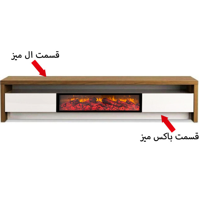 میز تلویزیون مدل 000160sh مناسب برای تلویزیون تا 85 اینچ