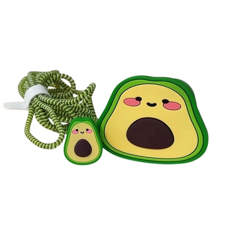 محافظ کابل مدل سیلیکونی عروسکی طرح اوو مجموعه 4 عددی