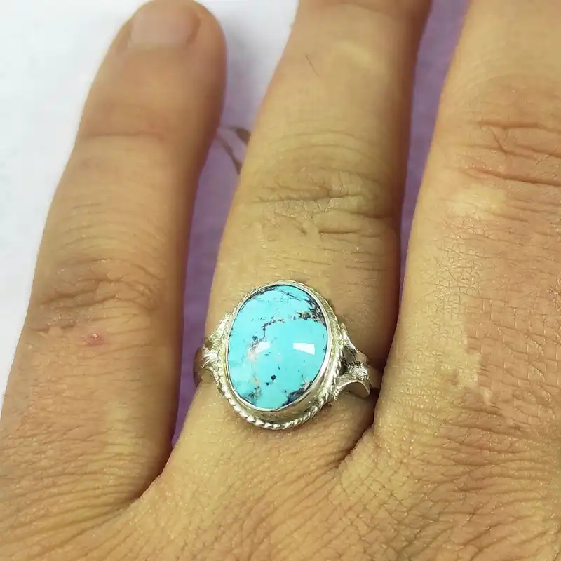 انگشتر نقره زنانه سلین کالا مدل فیروزه کد 26