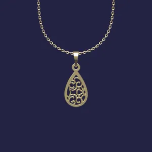 گردنبند طلا 18 عیار زنانه مدوپد مدل هندسی کد Z2-1-1142