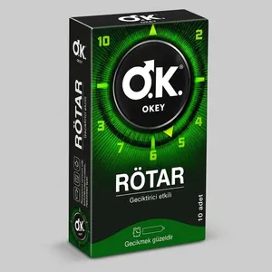 کاندوم اوکی مدل ROTAR سایز M بسته 10 عددی