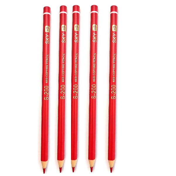 مداد قرمز اسکای مدل s-200 بسته 5 عددی