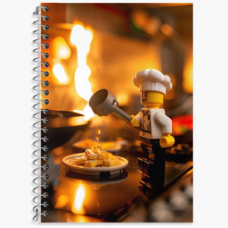 دفتر نت موسیقی 50 برگ خندالو طرح لگو آشپز (Lego) کد F6553