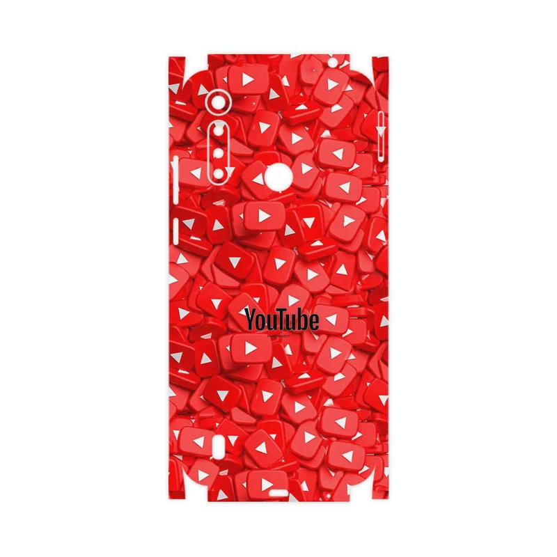 برچسب پوششی ماهوت مدل Youtube-FullSkin مناسب برای گوشی موبایل موتورولا Moto G8 Power Lite