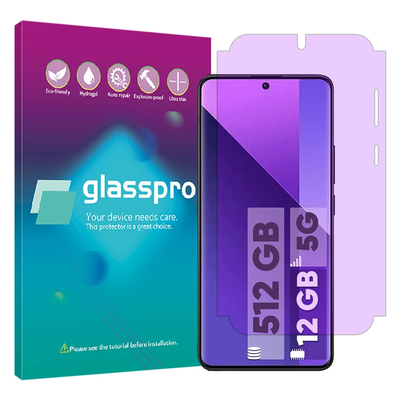 محافظ صفحه نمایش آنتی پرپل گلس پرو مدل Eye Care مناسب برای گوشی موبایل شیائومی Redmi Note 13 Pro Plus 