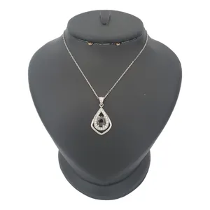 گردنبند نقره زنانه ترمه ۱ مدل اشک کد smed 1167