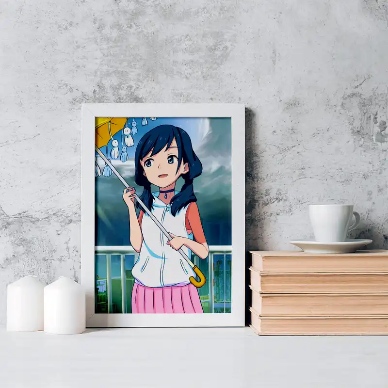 تابلو خندالو مدل هدکا انیمه تغییر آب و هوا با تو کد 17645