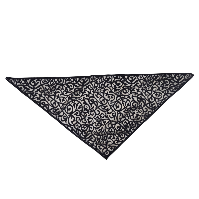 روسری زنانه مدل سه گوش تور طرح بهار