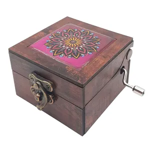 جعبه موزیکال طرح سنتی آینه دار کد JM-S12