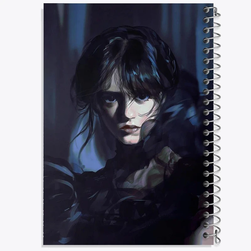 دفتر نقاشی 50 برگ خندالو مدل سریال ونزدی Wednesday کد 25194