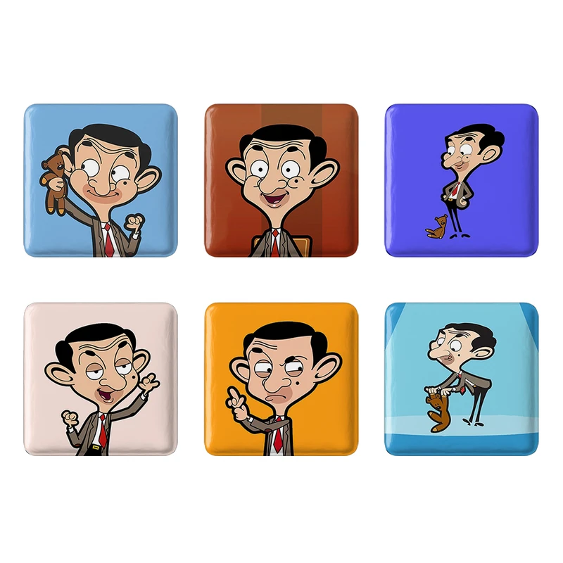 مگنت خندالو مدل مستر بین Mr Bean کد 389A مجموعه 6 عددی