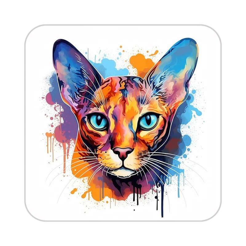 زیر لیوانی کاکتی طرح حیوانات رنگی مدل mp25386