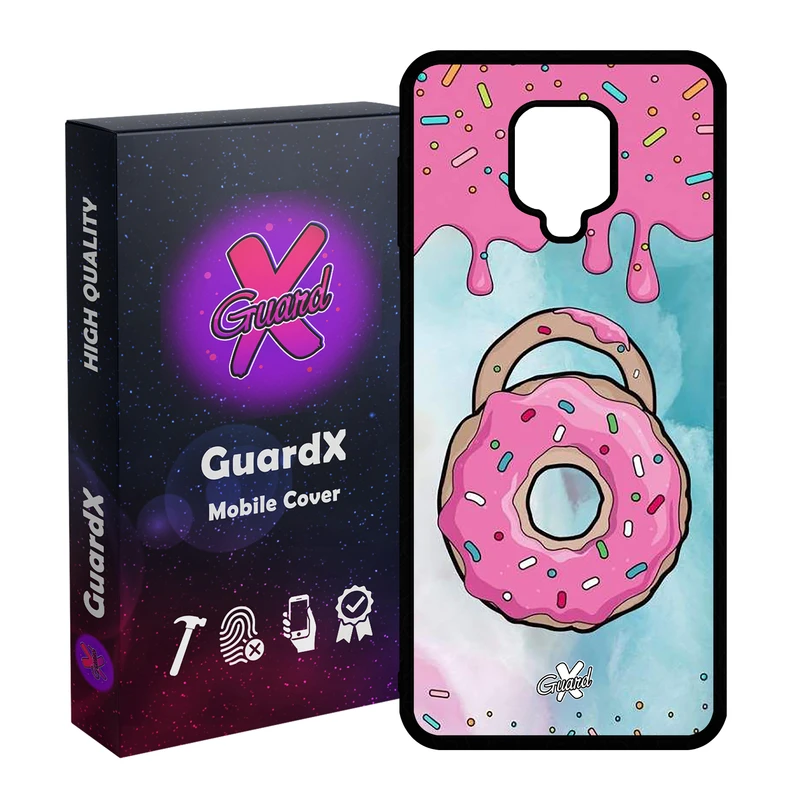 کاور گارد ایکس طرح Donut مدل Glass10069 مناسب برای گوشی موبایل شیائومی Redmi Note 9S / Note 9 Pro / Note 9 Pro Max