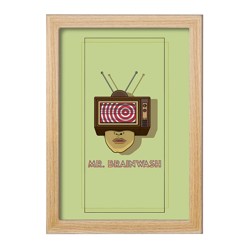 تابلو خندالو مدل Mr. Brainwash کد F10527