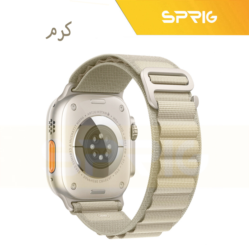 بند اسپریگ مدل Alpine Titan مناسب برای اپل واچ سری Se/Ultra/1/2/3/4/5/6/7/8/9 سایز 42/44/45/49 میلی متری