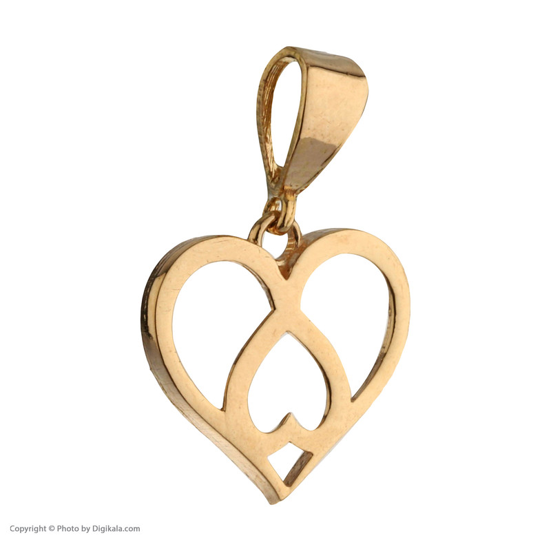 آویز گردنبند طلا 18 عیار زنانه مایا ماهک مدل MM1528 طرح قلب