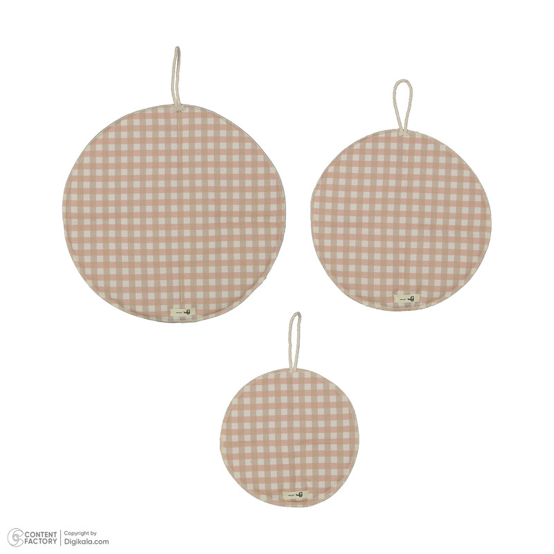 دم‌کنی نمک مدل چهارخانه مجموعه 3 عددی