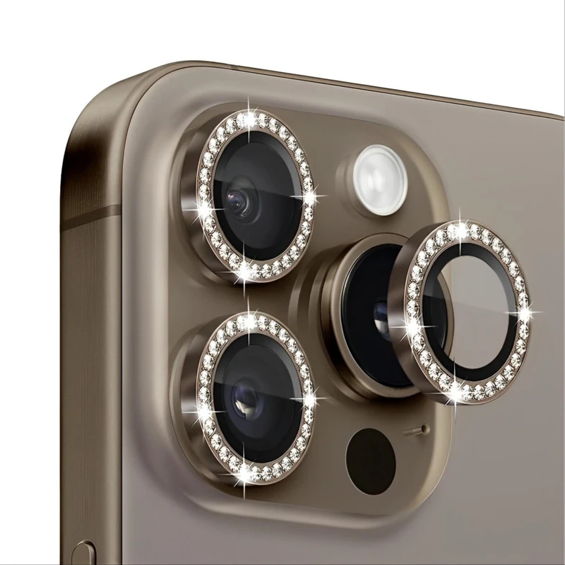 محافظ لنز دوربین گوف مدل Diamond مناسب برای گوشی موبایل اپل iPhone 16 Pro /16 Pro Max