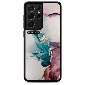 AKAM AMCWSGS21U-MARBEL7 Cover For Samsung Galaxy S21 Ultra
