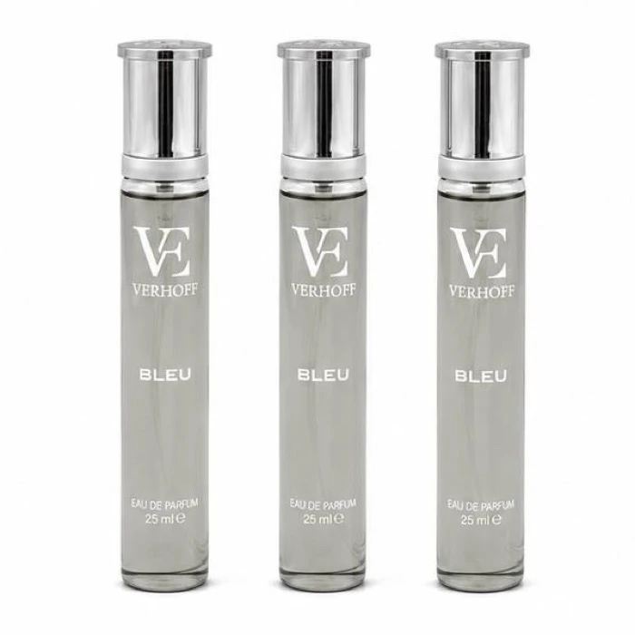 عطر جیبی مردانه ورهف مدل بلو با رایحه خنک حجم 25 میلی لیتر بسته 3 عددی