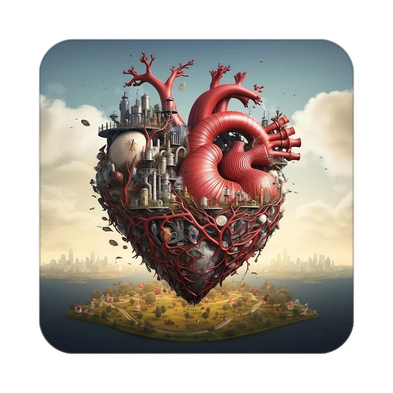 زیر لیوانی کاکتی مدل عاشقانه کد mp10463