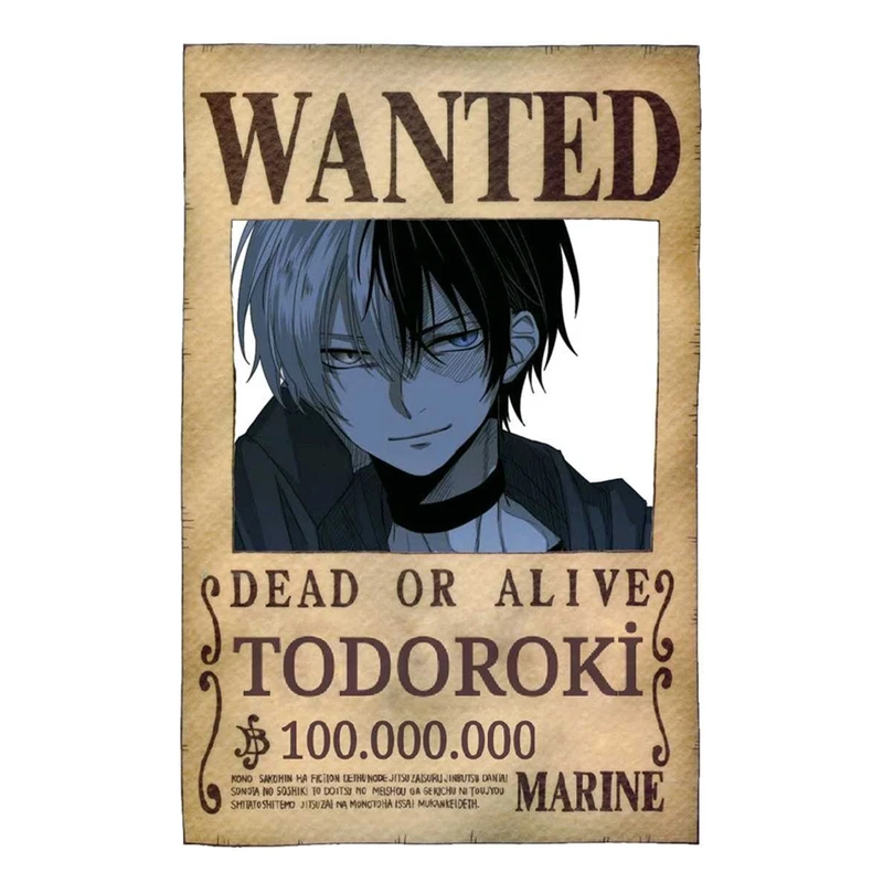 پوستر مدل تحت تعقیب شوتو تودوروکی shoto todoroki طرح انیمه my hero academia کد 378