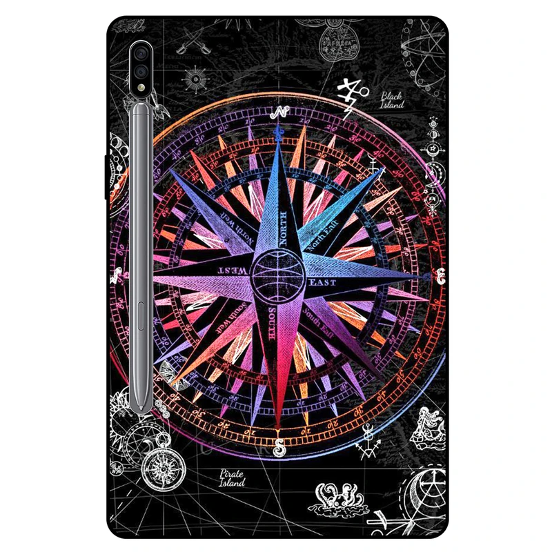 کاور مگافون طرح قطب نما مدل 1501 مناسب برای تبلت سامسونگ Galaxy Tab S8 11.0 2022 / X700 / X706