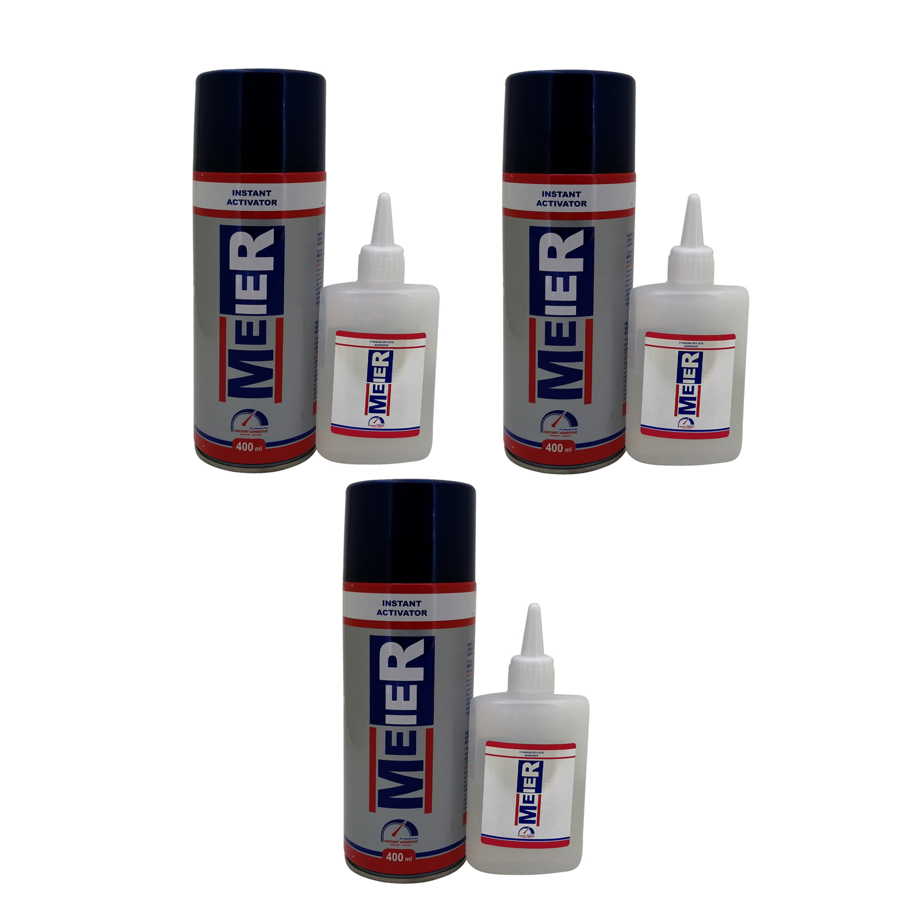 چسب ۱۲۳ مایر مدل KIT حجم 400 میلی لیتر بسته 3 عددی