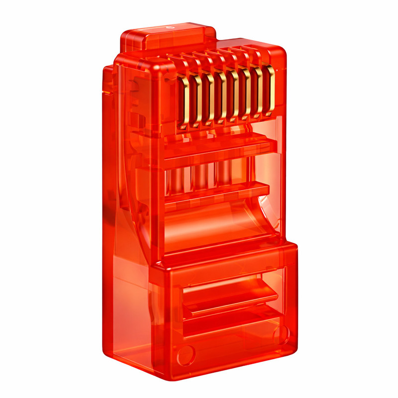 سوکت شبکه Cat6 مدل RJ45 بسته 50 عددی