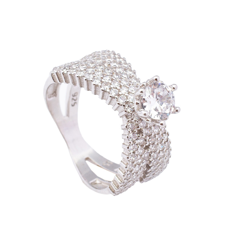 انگشتر نقره زنانه مدل AMT_R095