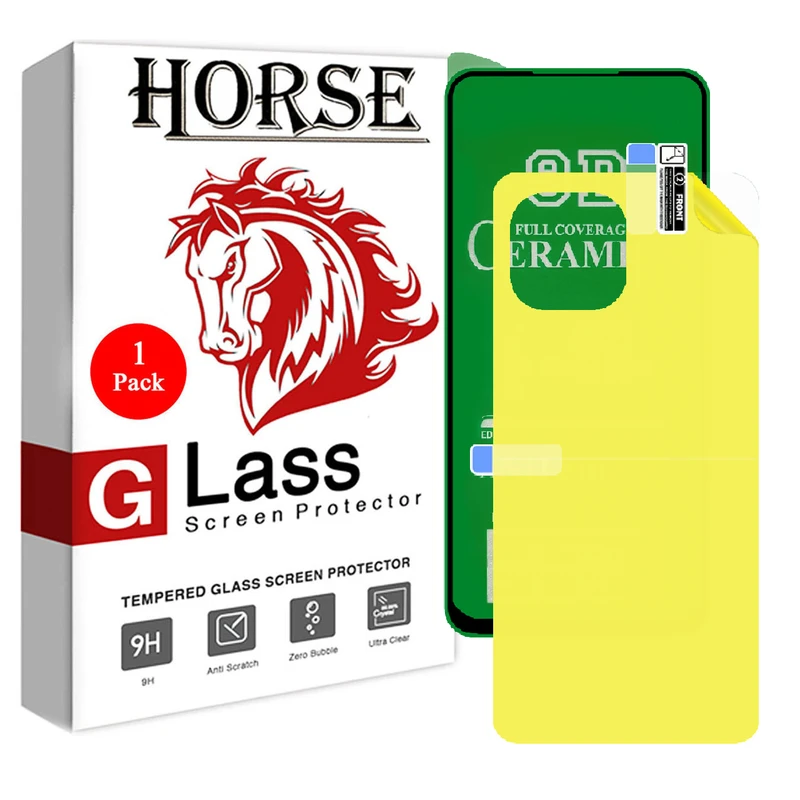 محافظ صفحه نمایش هورس مدل 2CRN مناسب برای گوشی موبایل شیائومی Mi 11 Lite 4G به همراه محافظ پشت گوشی