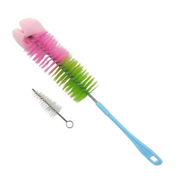 برس شیشه شوی مدل رنگین کمان کد H2 مجموعه 2 عددی