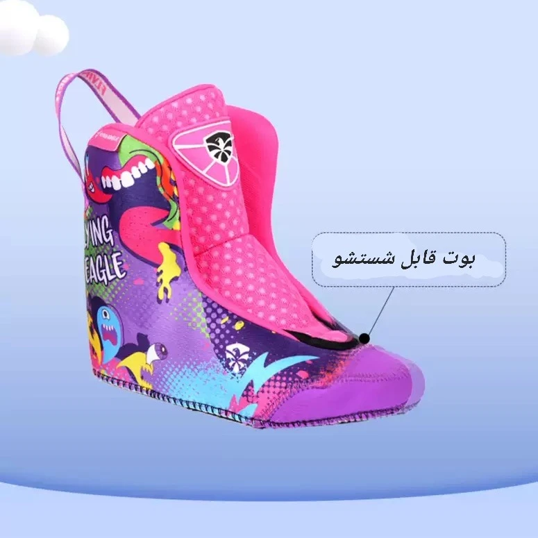 عکس شماره 7 : اسکیت کفشی فلاینگ ایکل مدل s3 به همراه کلاه و لوازم ایمنی و کیف اسکیت