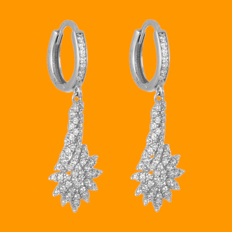 نیم ست نقره زنانه مدل rzzde-002