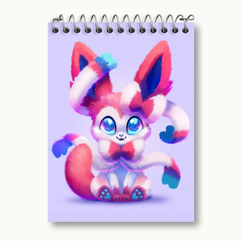 دفتر یادداشت 50 برگ خندالو مدل سیلوئون انیمه پوکمون کد 17301