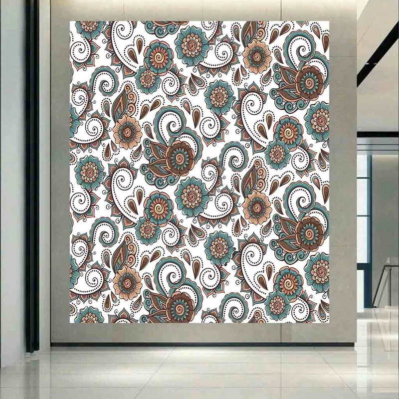 پوستر طرح مخمل هندسی مدل گل و گیاه 2 کد AR305122