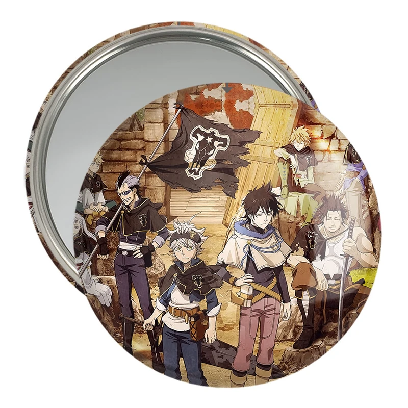 آینه جیبی خندالو مدل گروه گاو سیاه انیمه بلک کلاور کد 11736