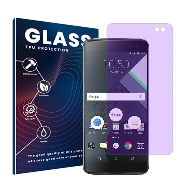 محافظ صفحه نمایش ضد اشعه بنفش گلس مدل Resistant مناسب برای گوشی موبایل بلک بری DTEK60 BBA100-2