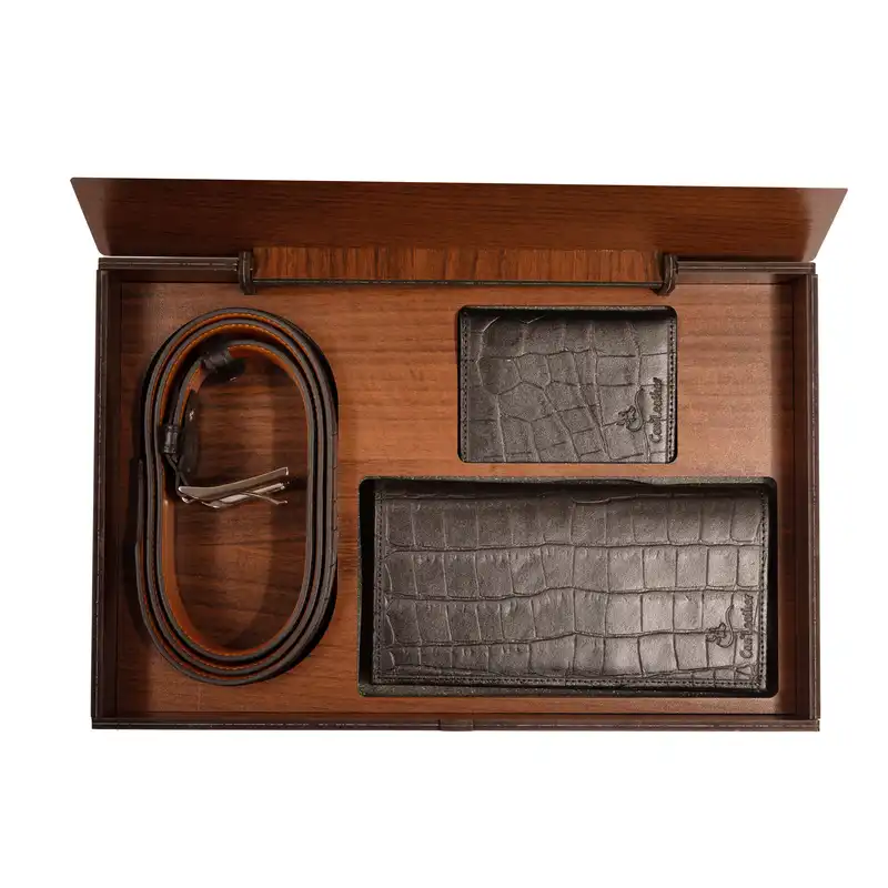 ست هدیه مردانه چرم کن ا مدل S-170